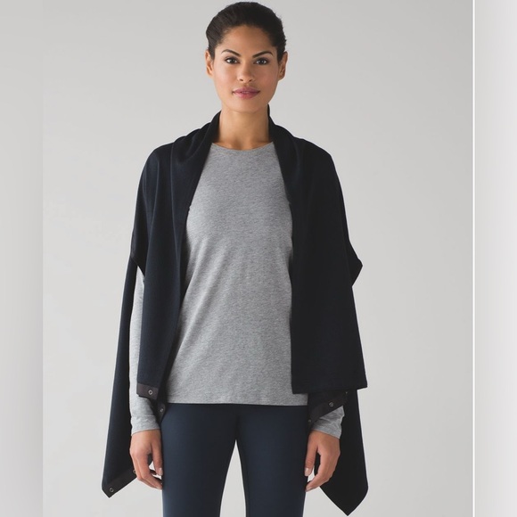 NWT Lululemon Vinyasa Wrap in Running Luon Spray Jacquard Nocturnal Teal Black - Picture 1 of 5